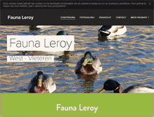 Tablet Screenshot of fauna-leroy.be